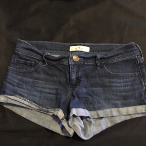 Hollister Dark blue jean shorts